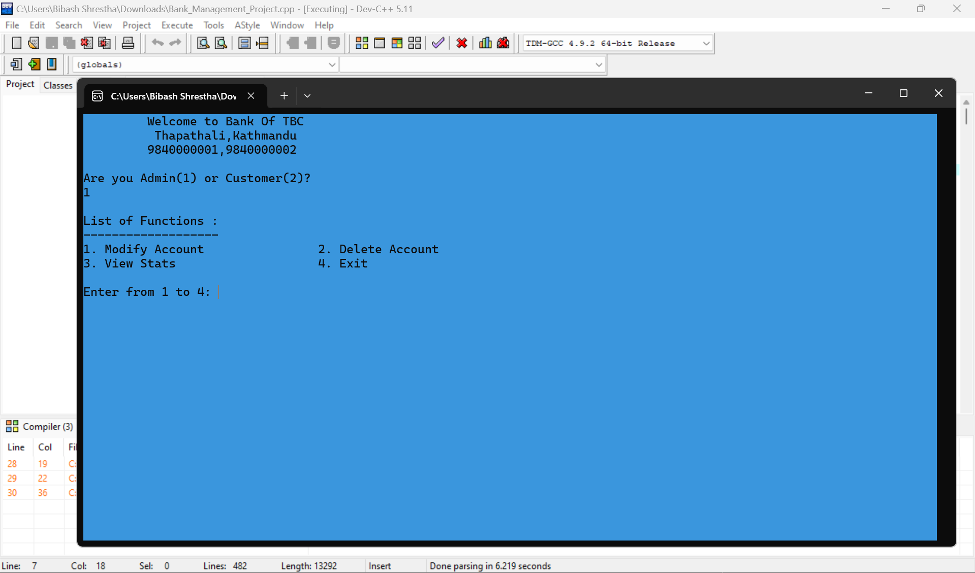 Bank Management System